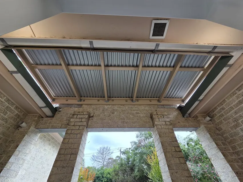 Patio roof carpentry completed for a Blacktown home.