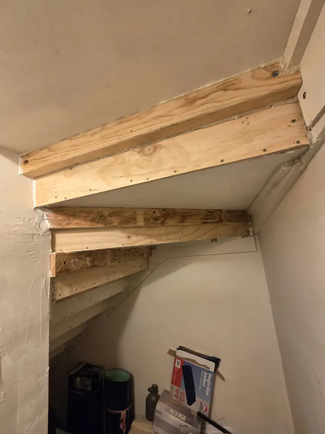 Recent carpentry work in the Hills District area.