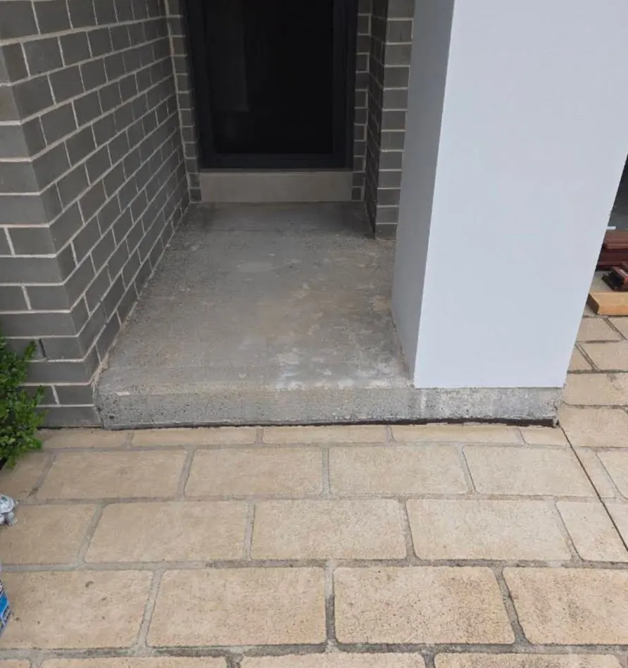 Bare Slab to Timber Deck &mdash; before