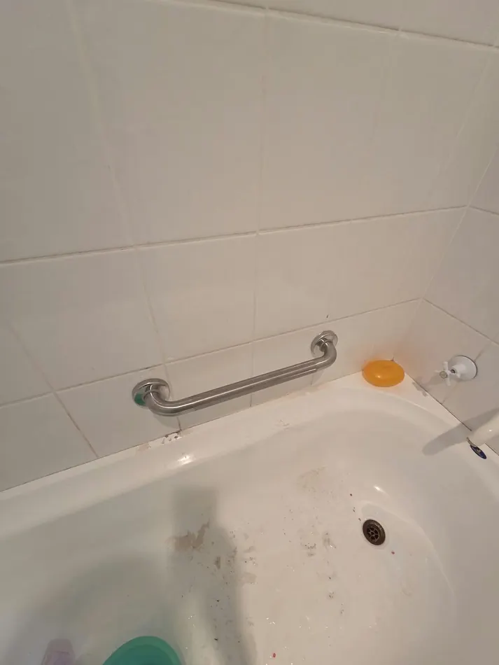Bathroom Grab Rail Installation: grab rails installed for safer bathroom access