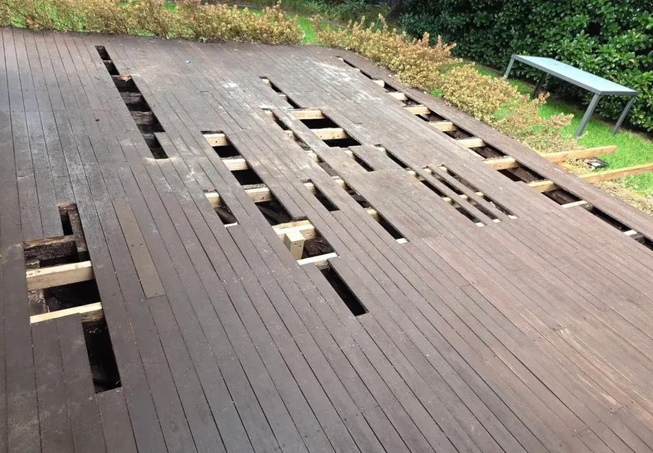 Deck Board Replacement &mdash; before