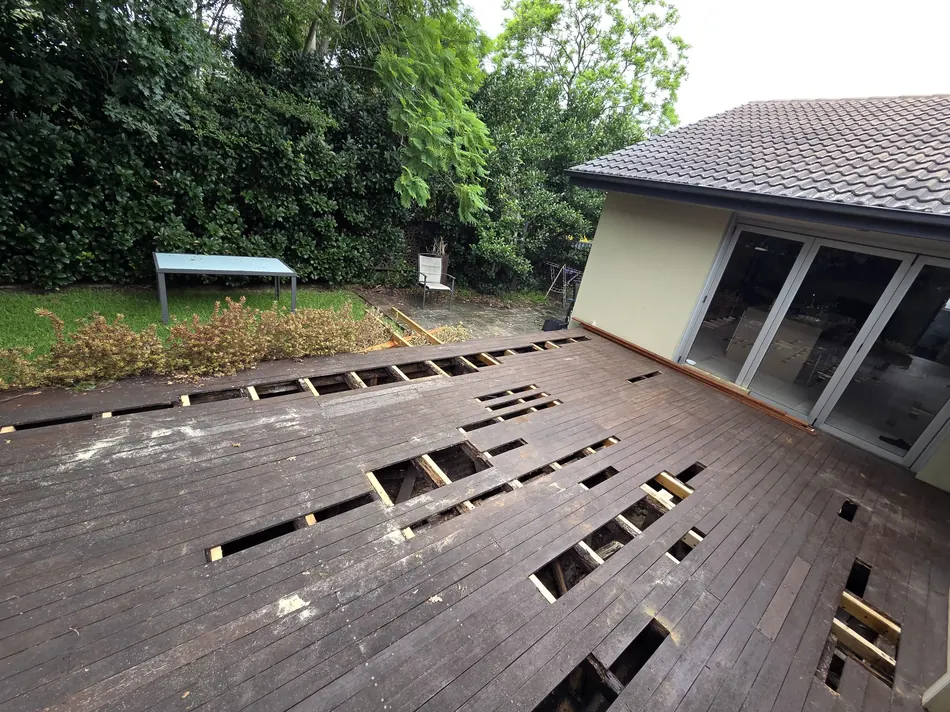 Deck Board Remediation &mdash; before