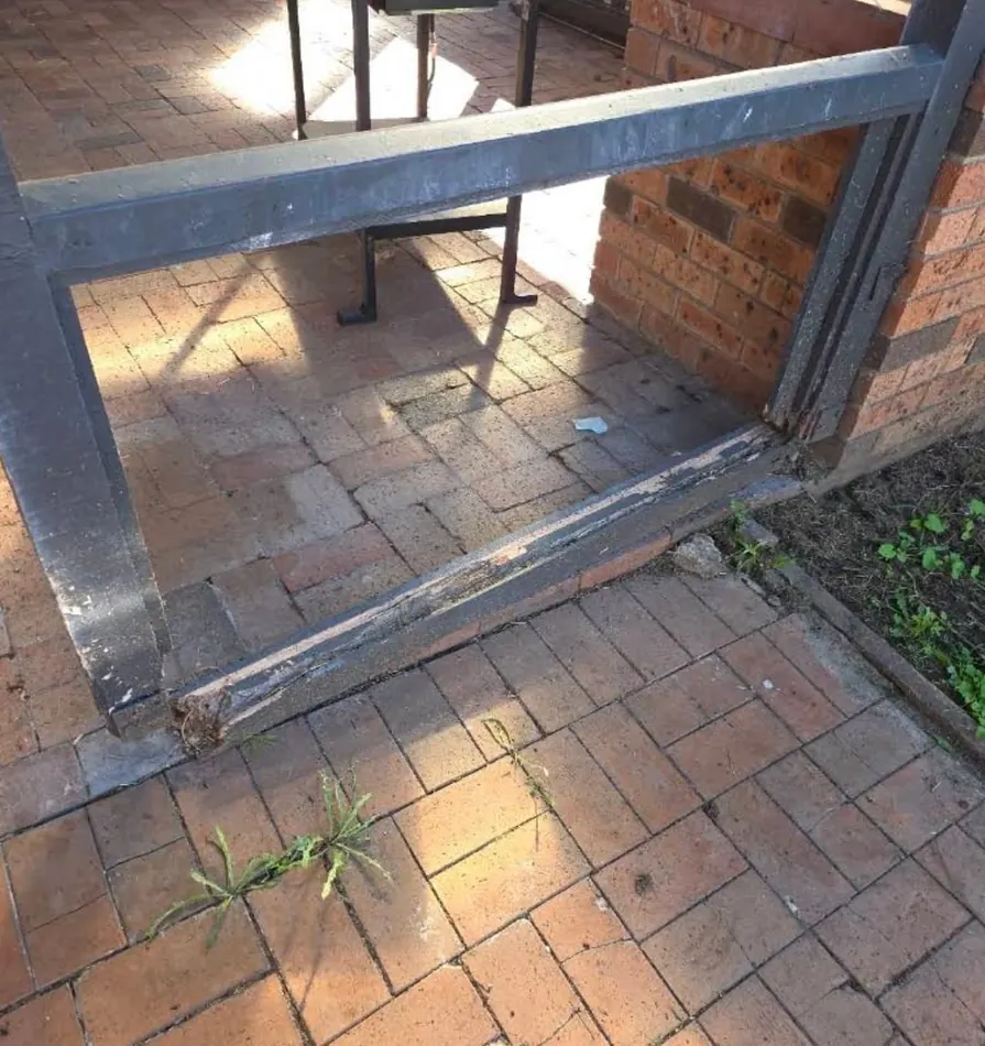 Gate & Railing Replacement &mdash; before