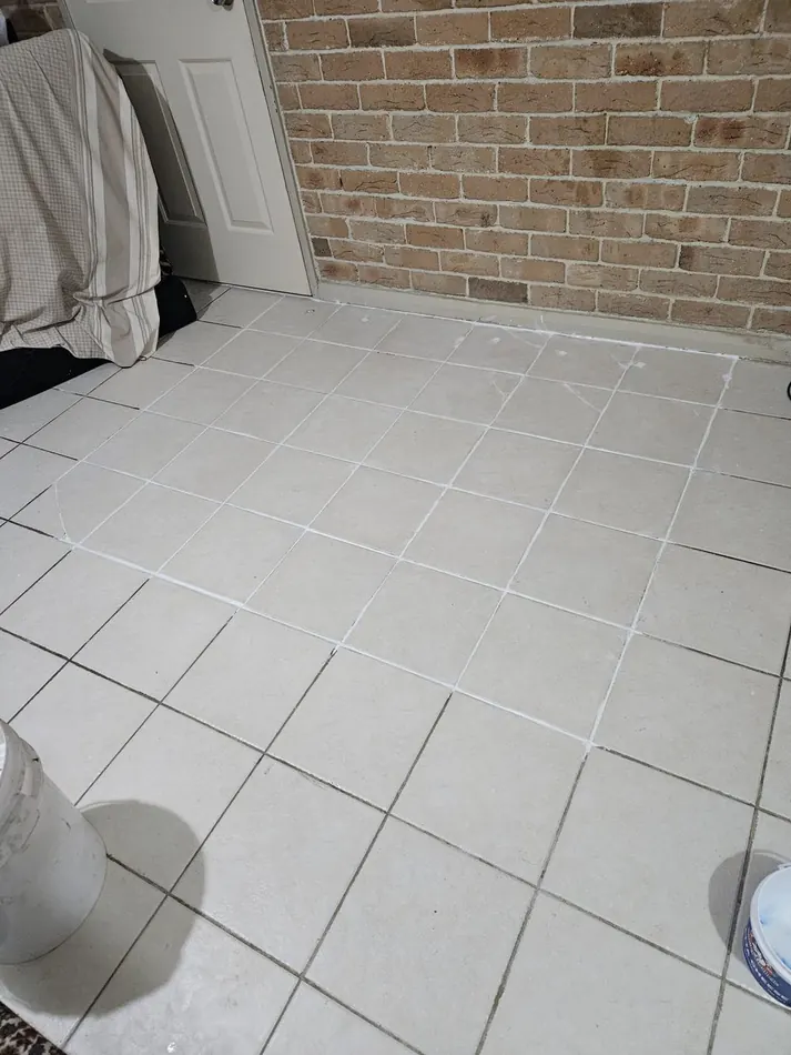 Floor Tile Repair: cracked tile replacement and regrout, Merrylands