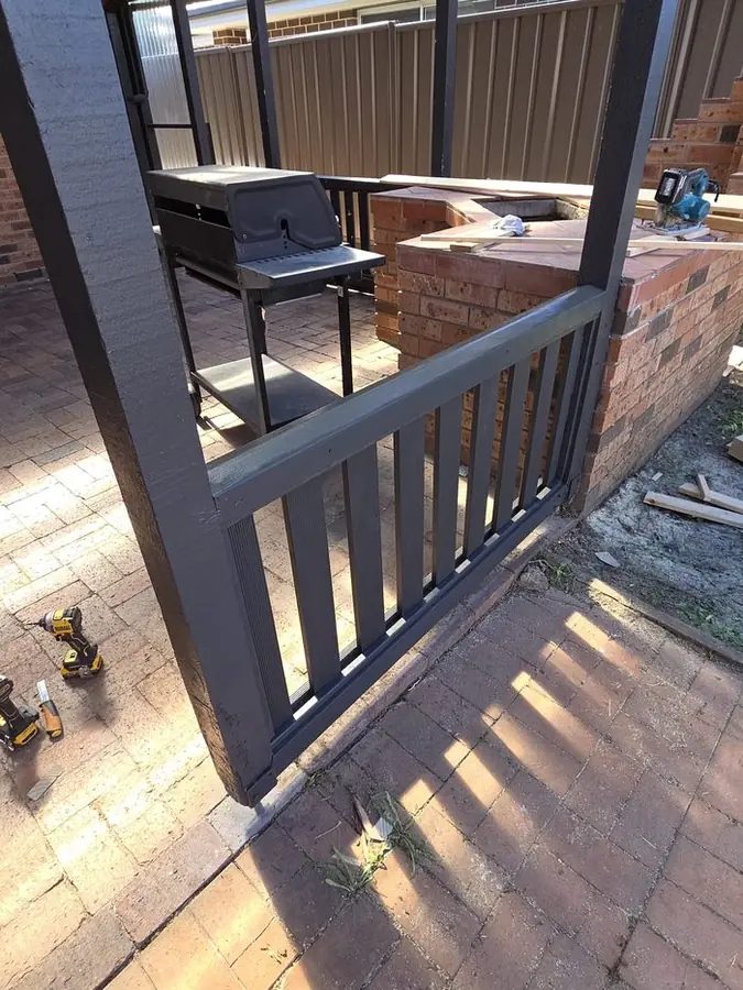 Patio and BBQ area carpentry in Parramatta.