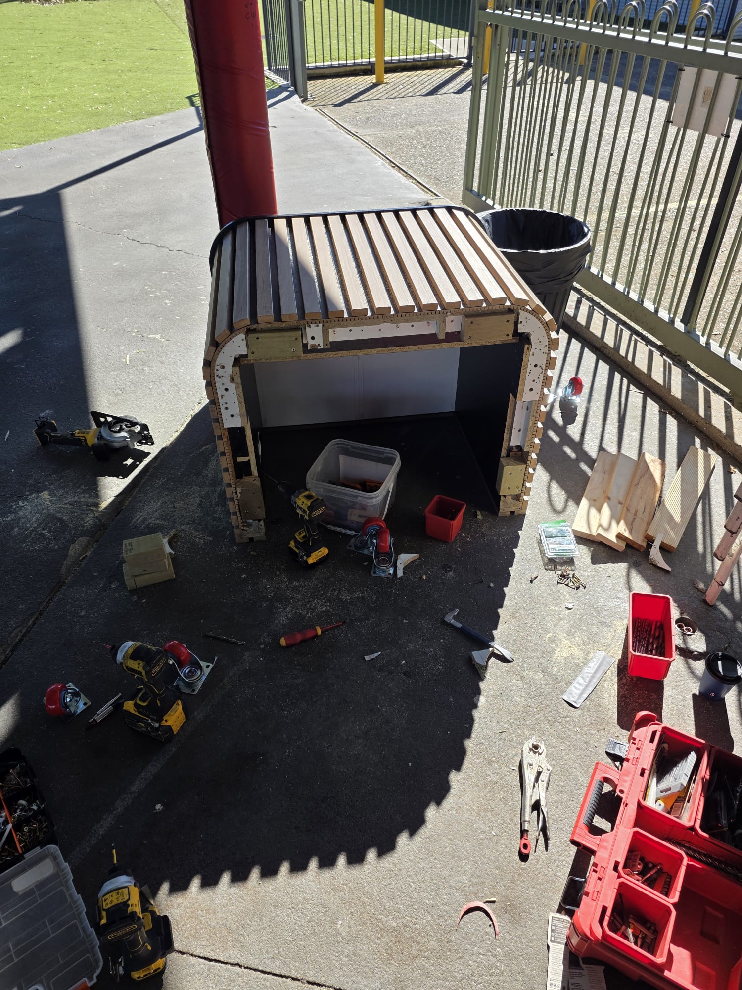 Custom timberwork before